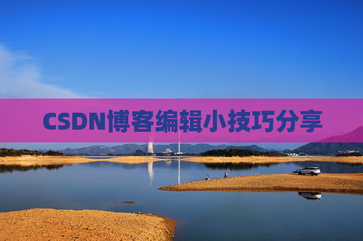 CSDN博客编辑小技巧分享